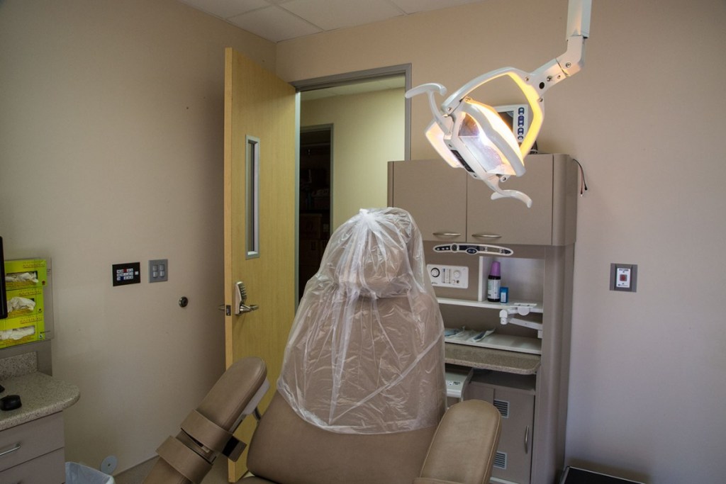 Treatment chair front view